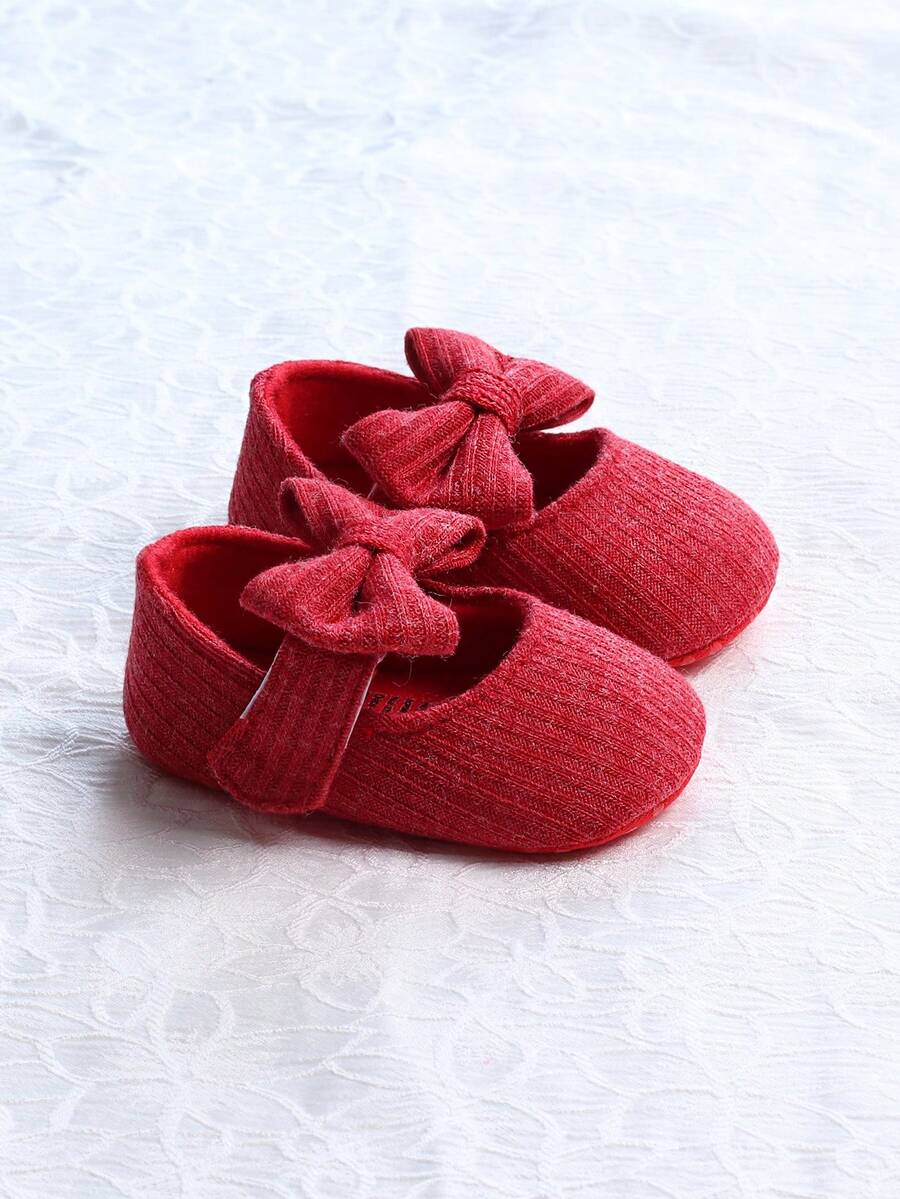 Cozy Woolen Cloth Princess Shoes for Girls - Cute Strap Design Soft Sole Autumn Shoes