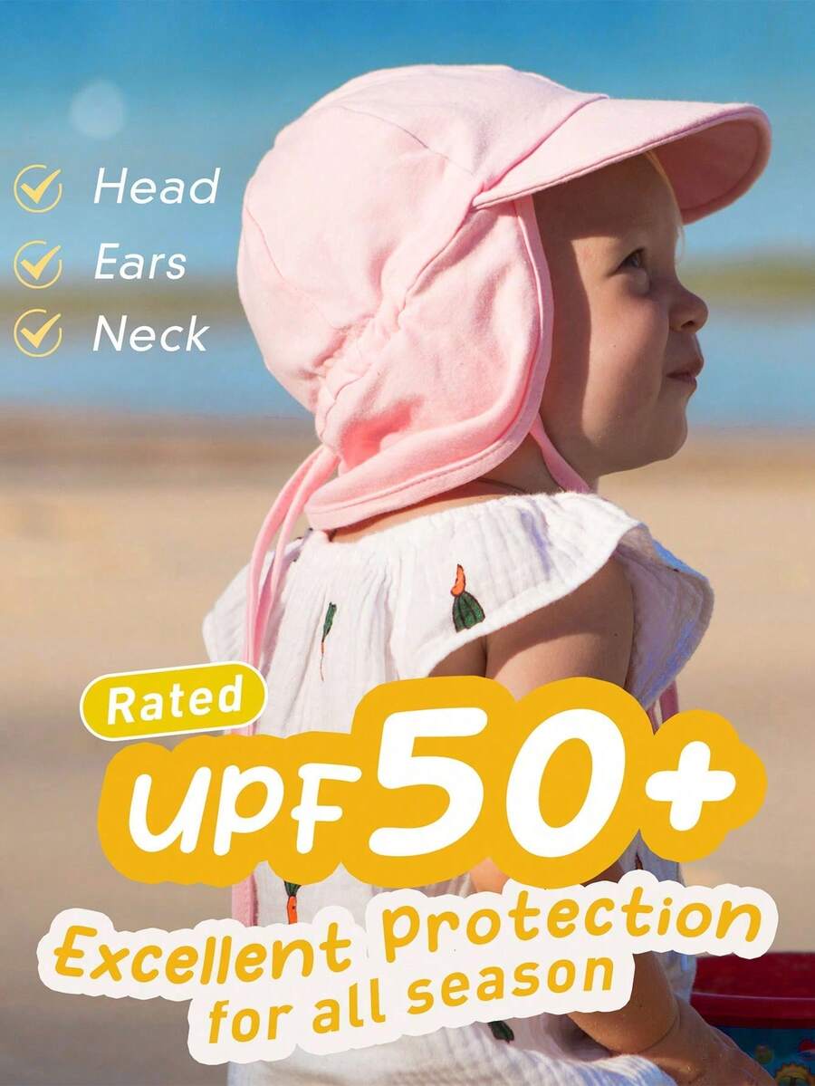 Baby Sun Hat Set UPF 50+ UV Protection Toddler Bucket Hat for Boys and Girls