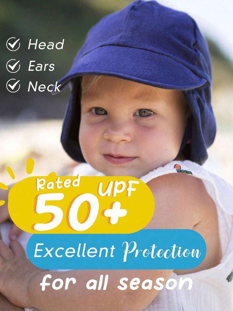 Baby Sun Hat Set UPF 50+ UV Protection Toddler Bucket Hat for Boys and Girls