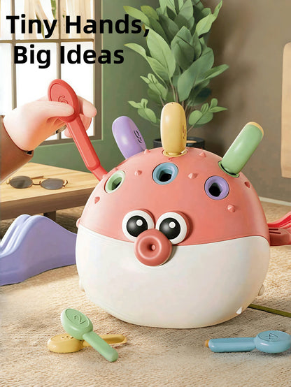Montessori Hedgehog Stacking & Sorting Toy – Fine Motor Learning Game for Toddlers