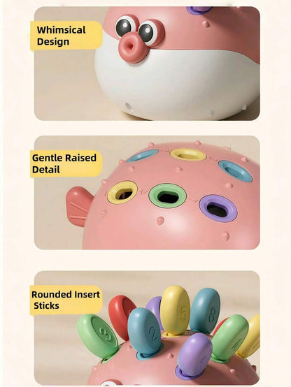 Montessori Hedgehog Stacking & Sorting Toy – Fine Motor Learning Game for Toddlers