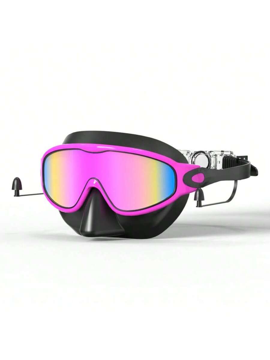 Kids Anti Fog Swimming Goggles with Nose Clip Waterproof Swim Glasses for Children Ages 4-15