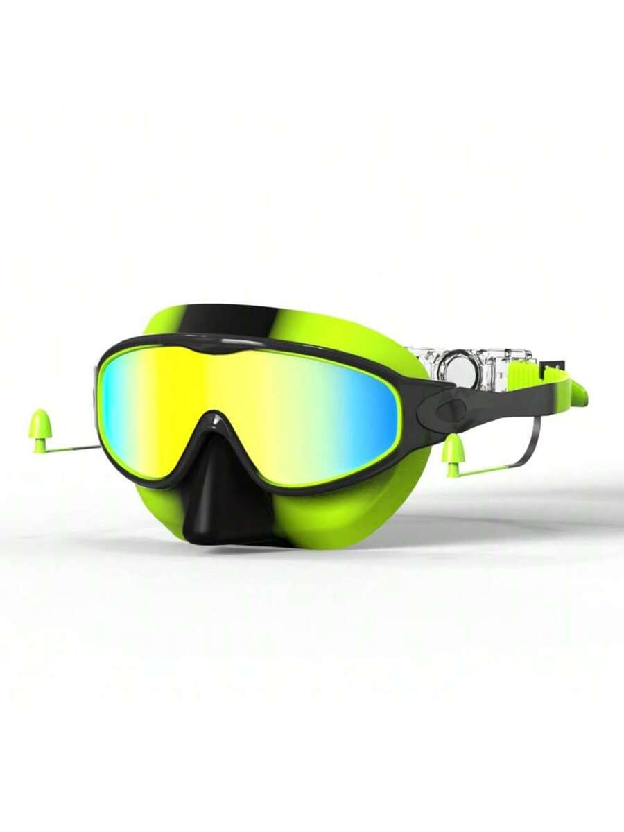 Kids Anti Fog Swimming Goggles with Nose Clip Waterproof Swim Glasses for Children Ages 4-15