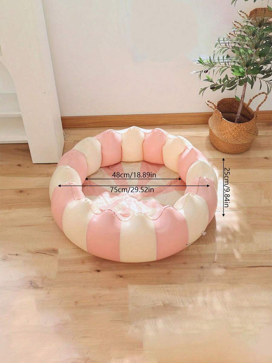 Portable Inflatable Baby Bathtub and Splash Pool Foldable Water Play Bath Basin for Newborns and Toddlers
