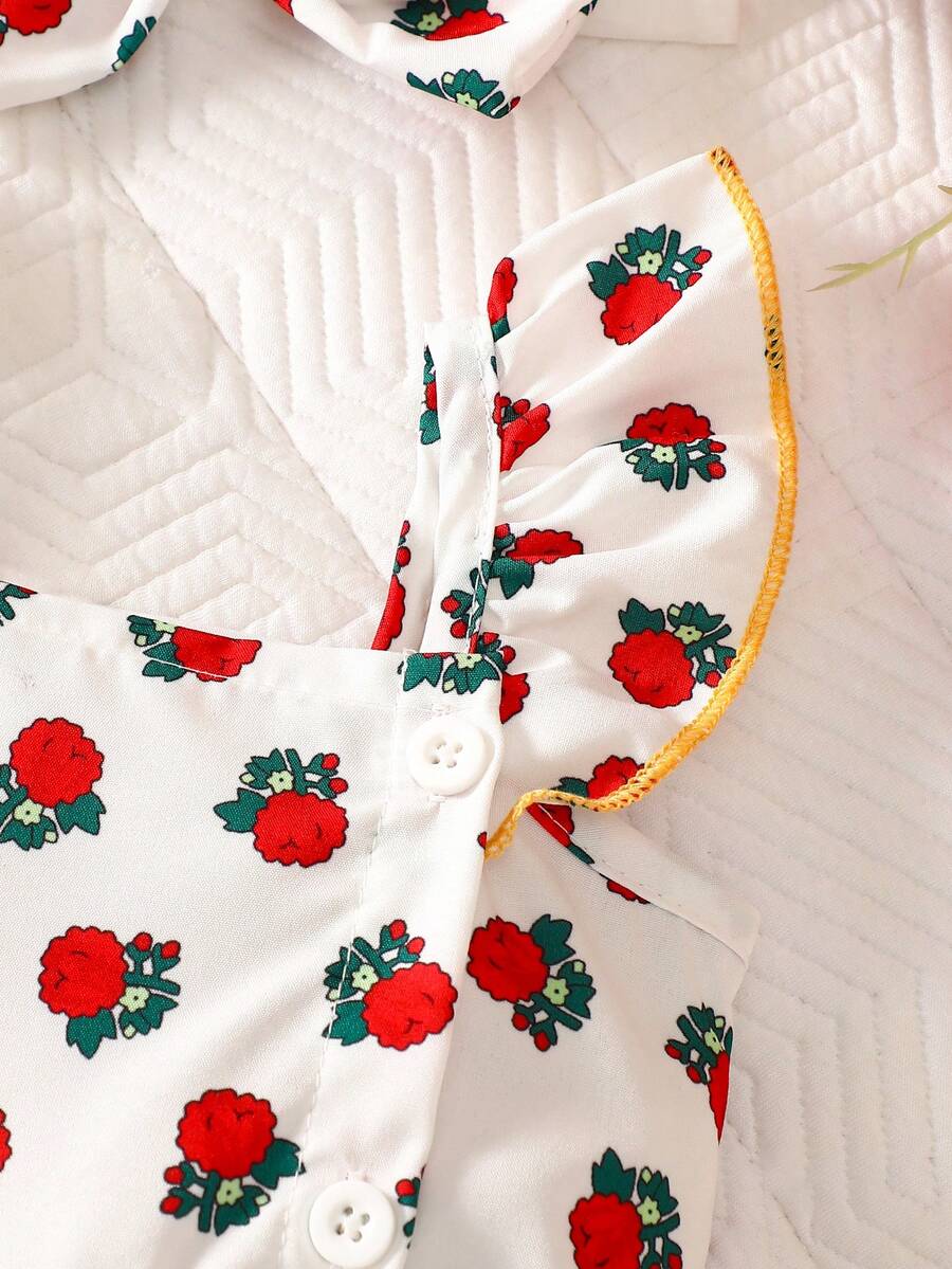 2PCS Baby Watercolor Floral Dress and Hairband Set for Cute Summer Outings