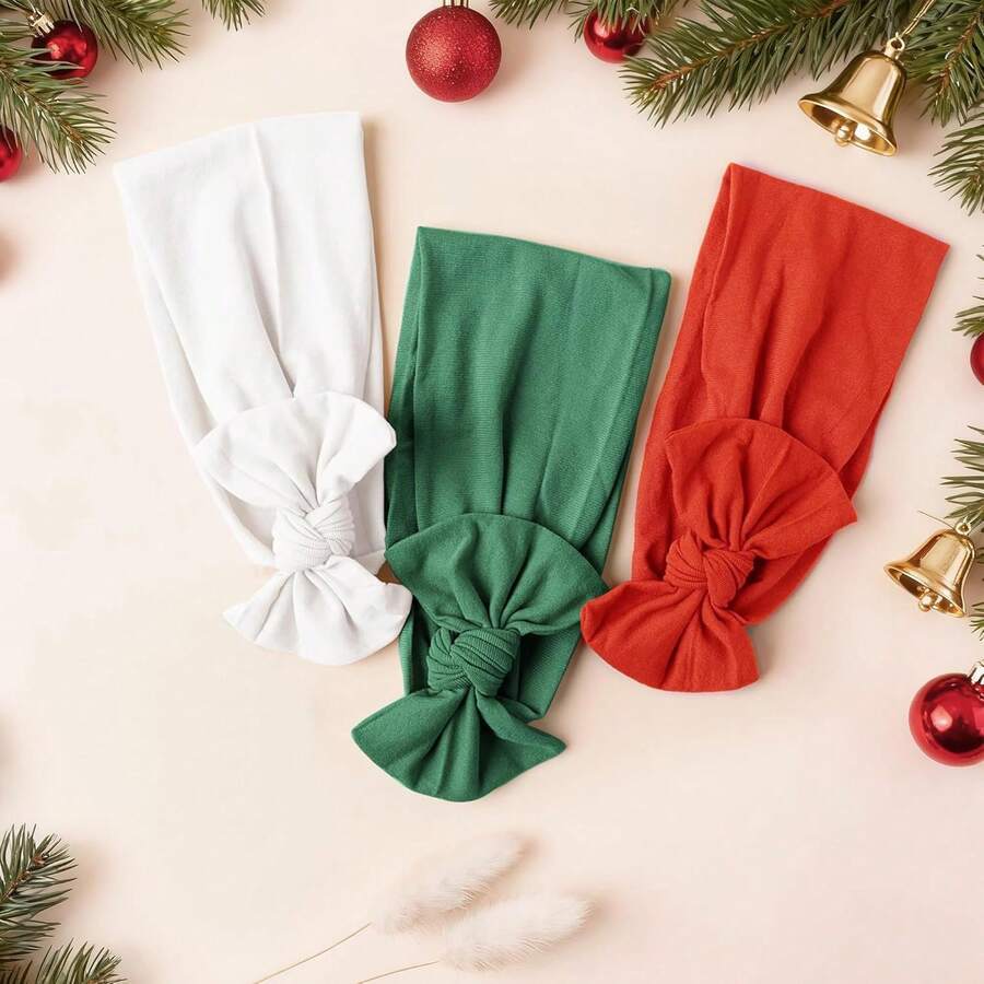 8pcs Handmade Baby Bow Headbands for Newborn and Toddler Daily Wear
