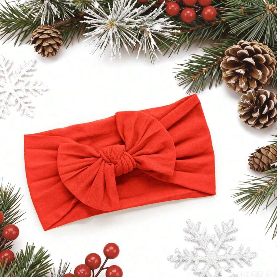 8pcs Handmade Baby Bow Headbands for Newborn and Toddler Daily Wear