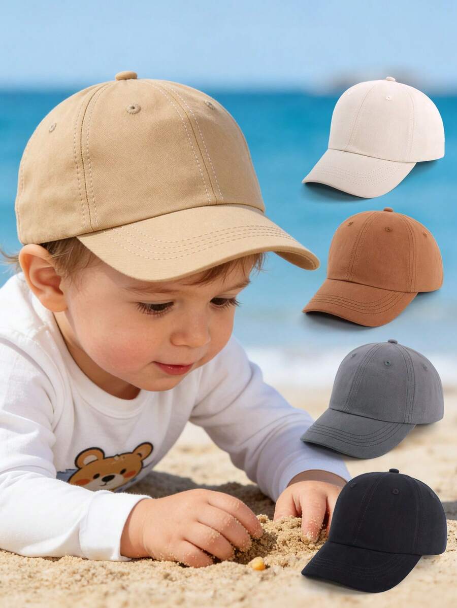 Mamas Boy Embroidered Baseball Cap for Baby Outdoor Daily Wear