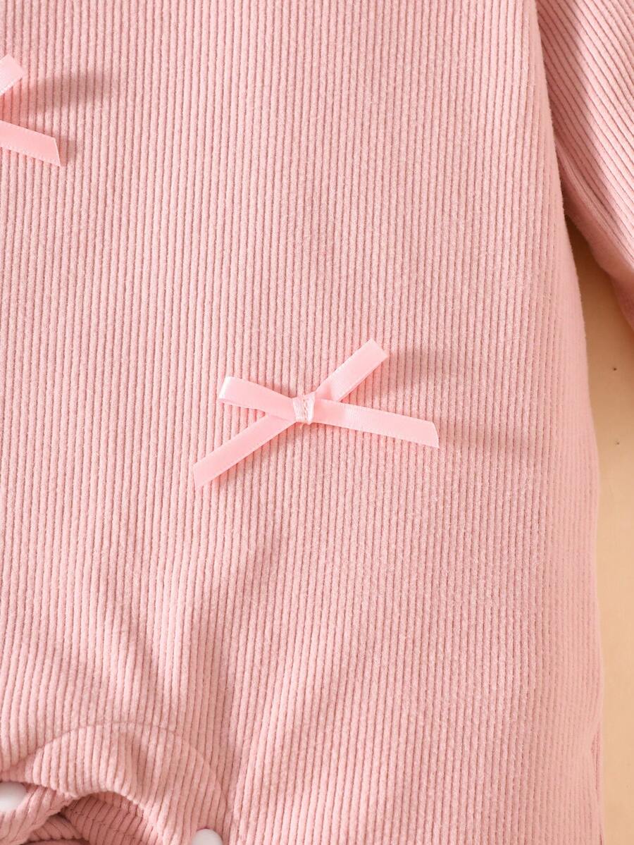 3PCS Baby Princess Style Jumpsuit Set for Spring and Autumn Daily Wear