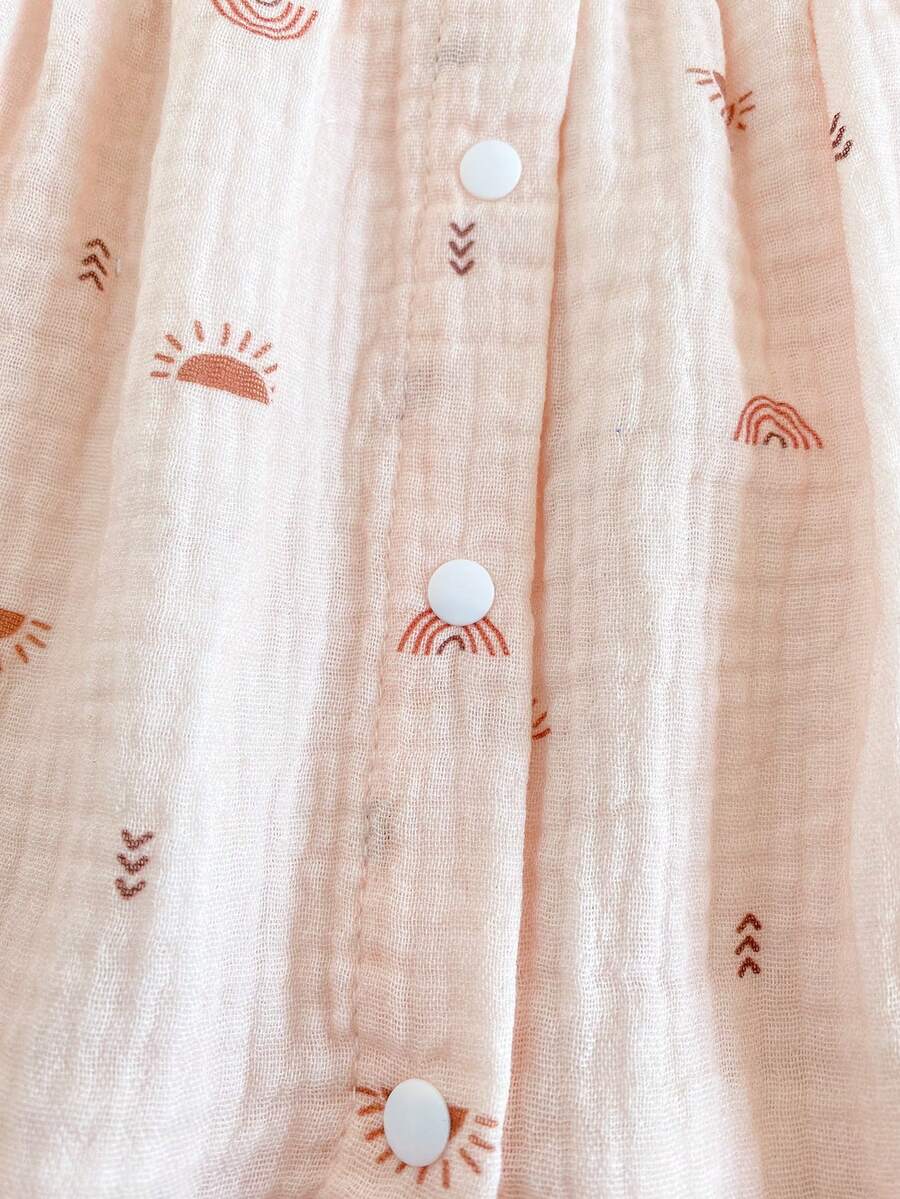 Newborn Girl Casual Chic Dress - Sleeveless Summer Vintage Style