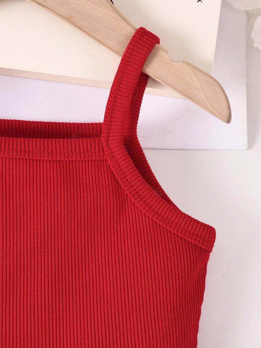 Cute Baby Girl Sleeveless Ribbed Short Jumpsuit With Bow Detail Casual Summer Wear