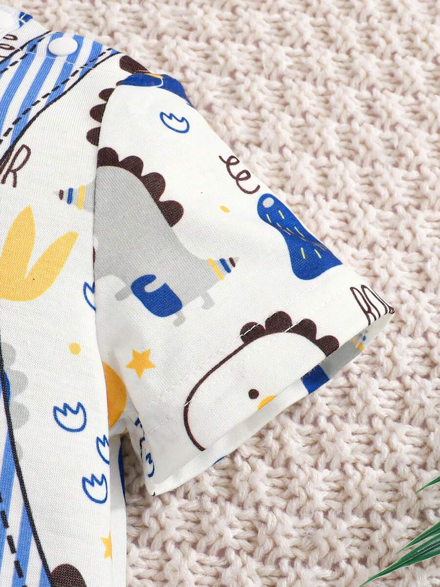 Baby Boy Cute Animal Party Print One Piece Pants Casual Soft Everyday Outfit