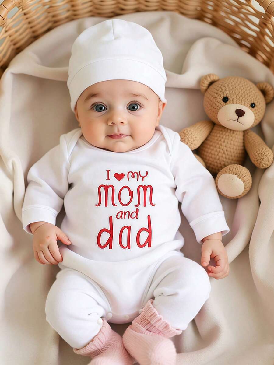 Baby Little Brother Embroidered Outfit Set for Photoshoots and Baby Shower Gifts