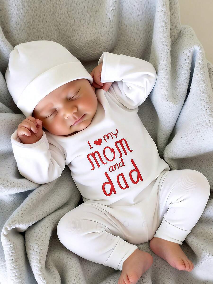 Baby Little Brother Embroidered Outfit Set for Photoshoots and Baby Shower Gifts