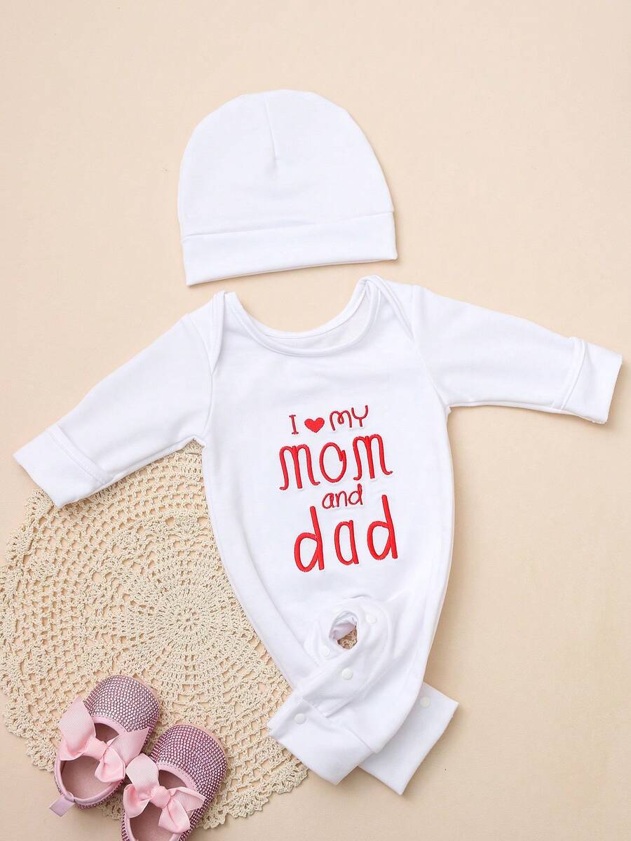 Baby Little Brother Embroidered Outfit Set for Photoshoots and Baby Shower Gifts