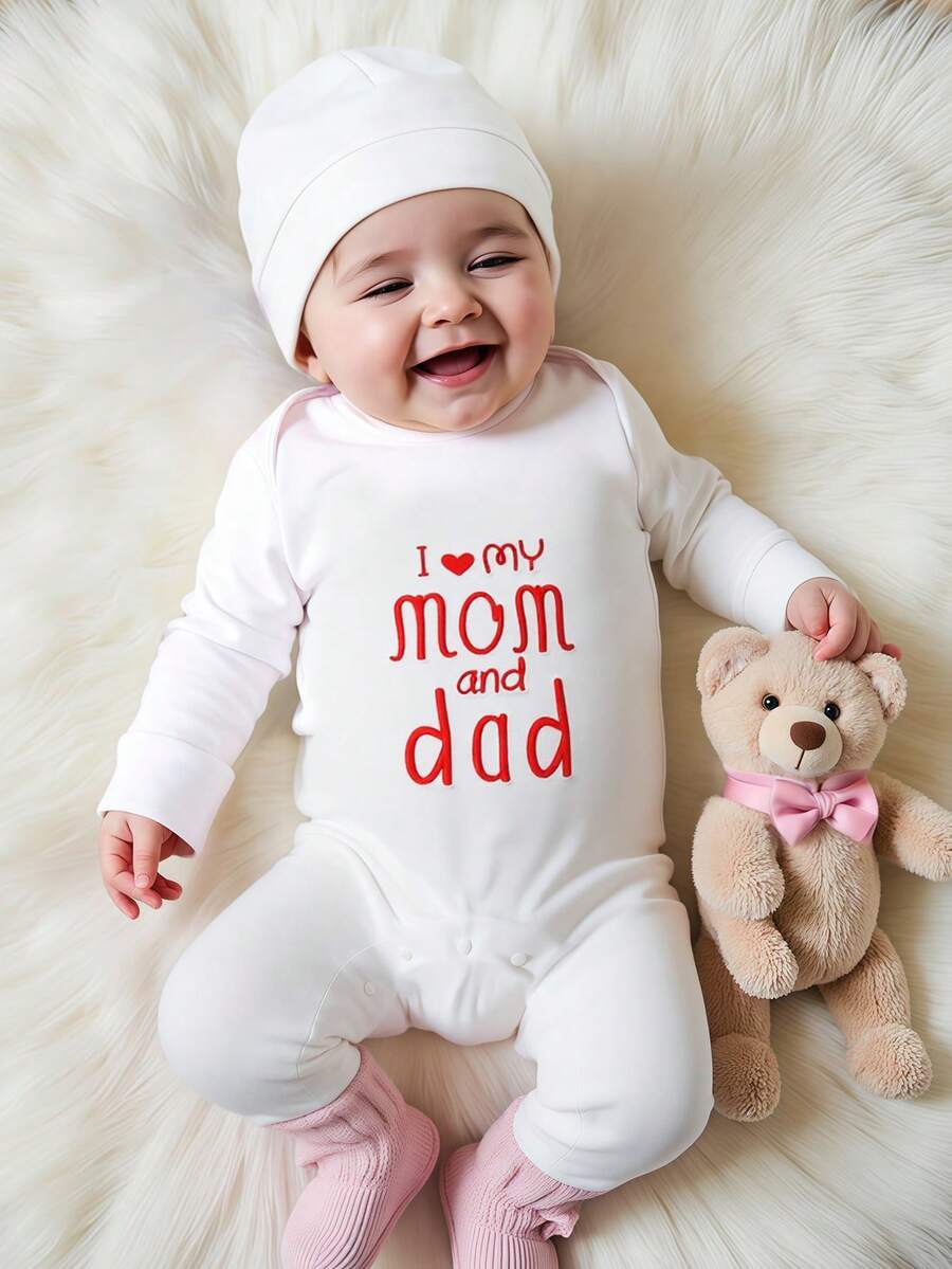 Baby Little Brother Embroidered Outfit Set for Photoshoots and Baby Shower Gifts