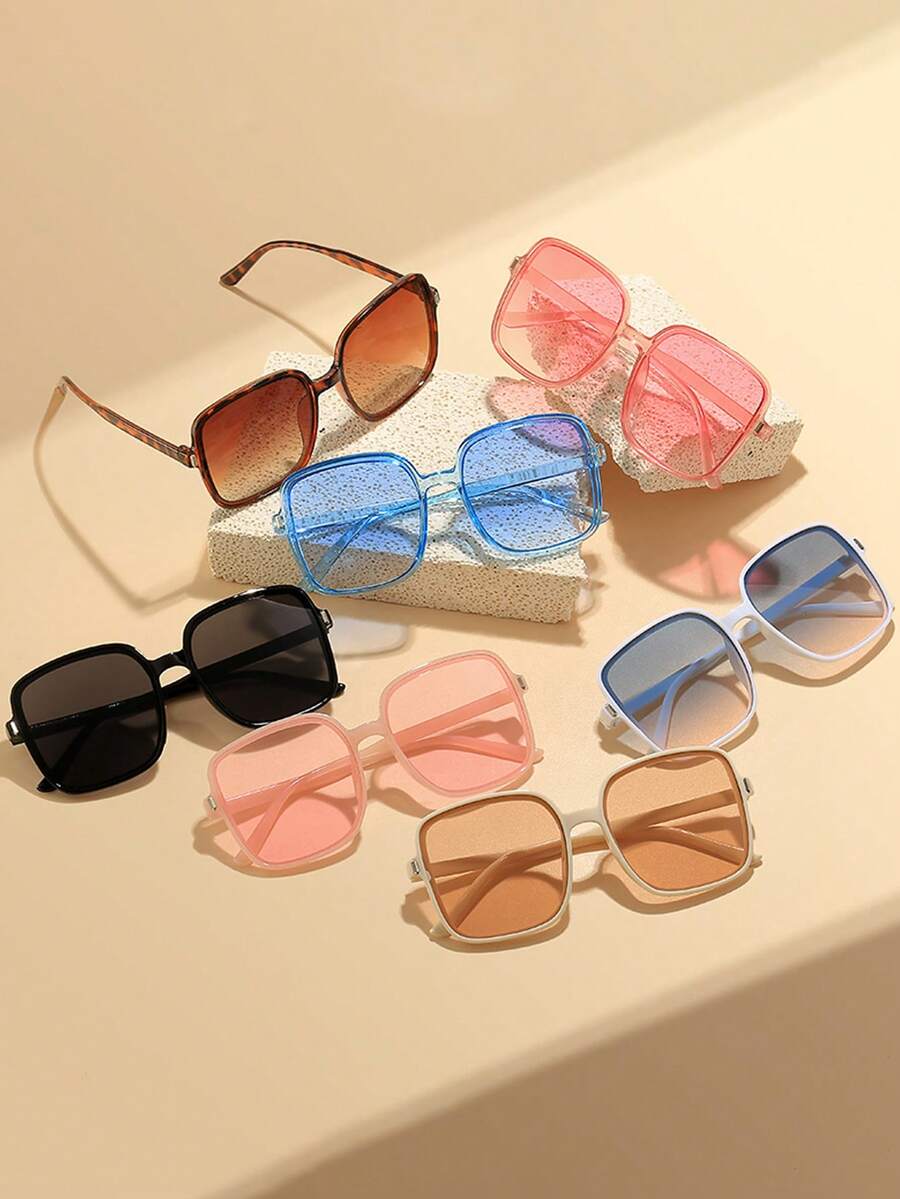7 Pairs Baby Children Fashion Glasses Cute Colorful Eyewear Set for Boys and Girls