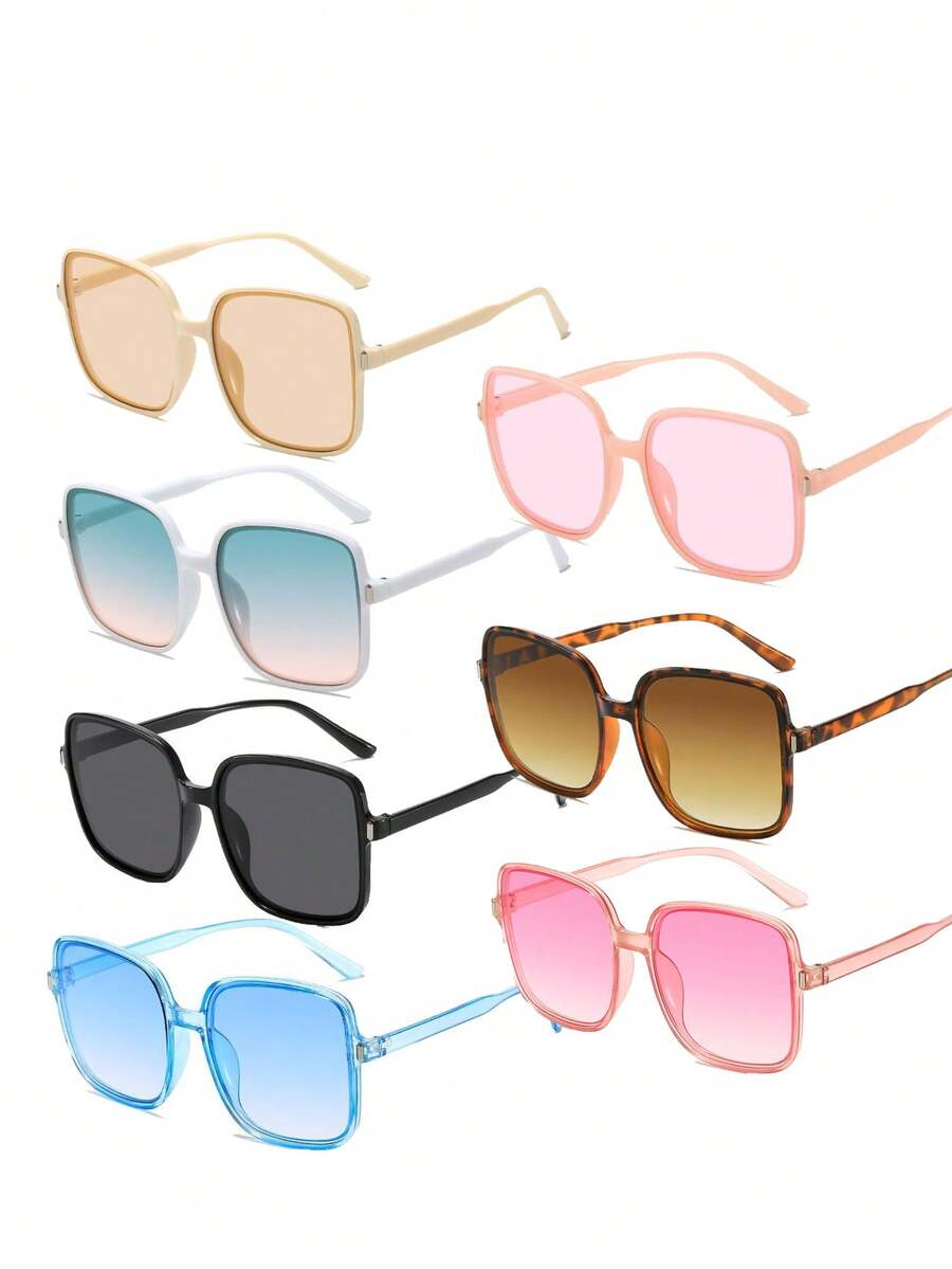 7 Pairs Baby Children Fashion Glasses Cute Colorful Eyewear Set for Boys and Girls