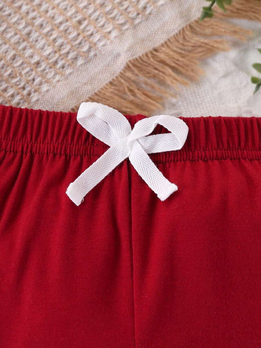 Cute Baby Boy Letter Print Bodysuit & Sweatpants Matching Set for Spring Summer