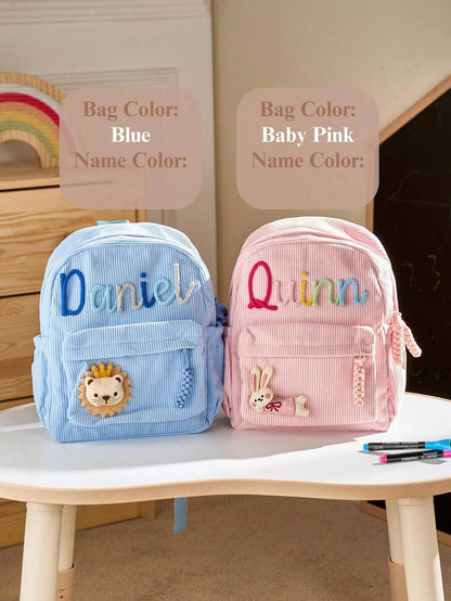 Personalized Toddler Backpack Custom Name School Bag for Preschool and Back to School Gifts