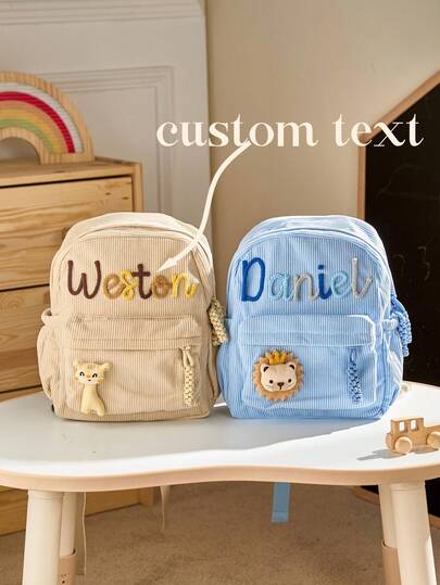 Personalized Toddler Backpack Custom Name School Bag for Preschool and Back to School Gifts