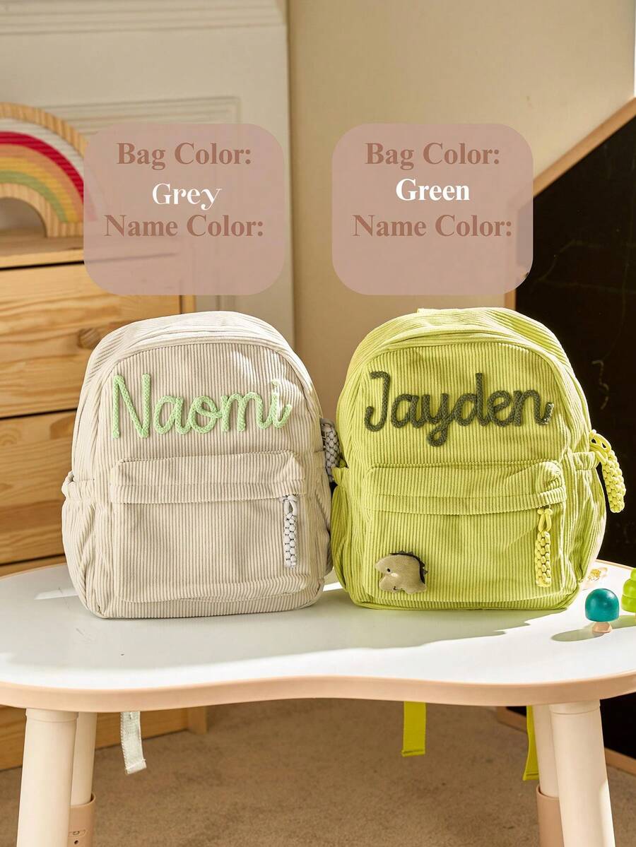Personalized Toddler Backpack Custom Name School Bag for Preschool and Back to School Gifts