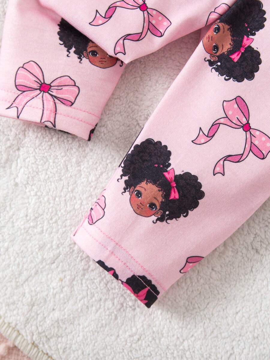 Baby Strawberry Print Short Sleeve Pajama Set for Cozy Summer Sleepwear