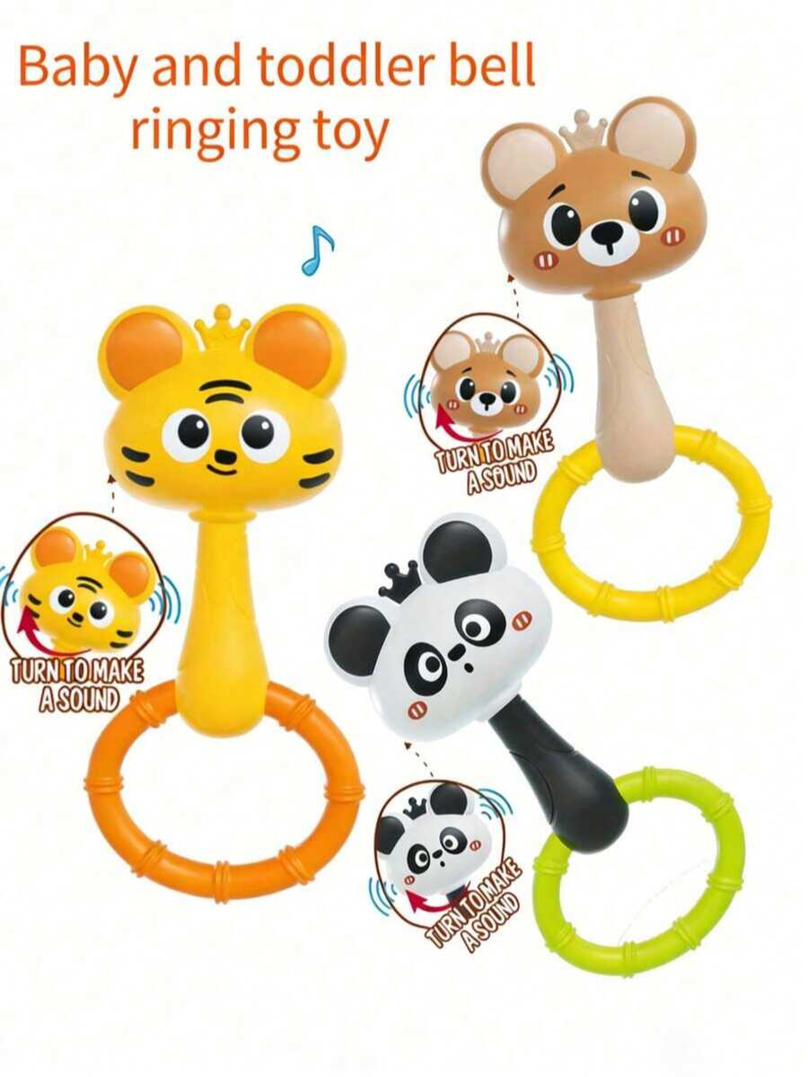 Baby Rattle Toy Infant Sensory Learning Toy for Grip Training Motor Skills and Early Development