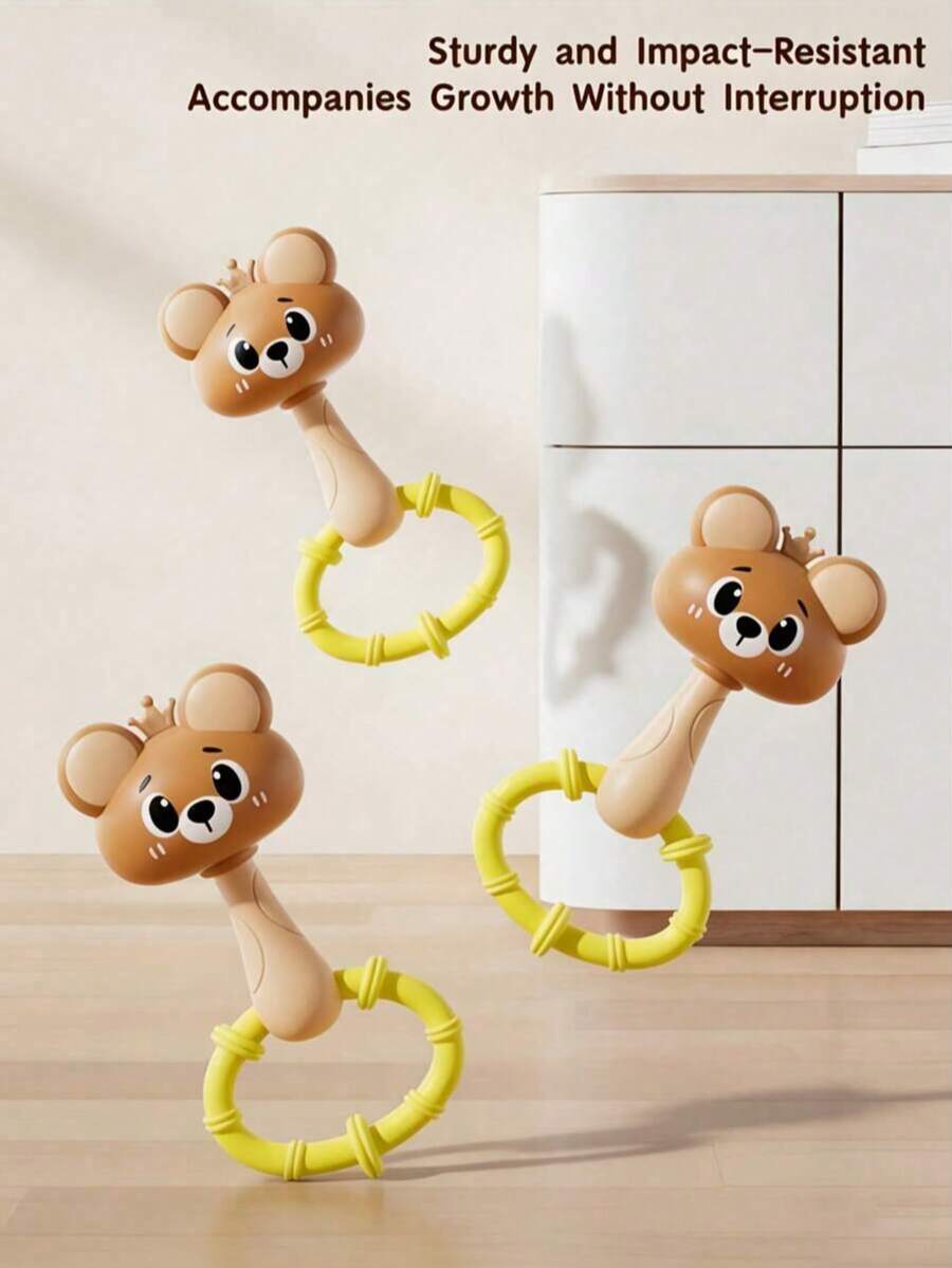 Baby Rattle Toy Infant Sensory Learning Toy for Grip Training Motor Skills and Early Development