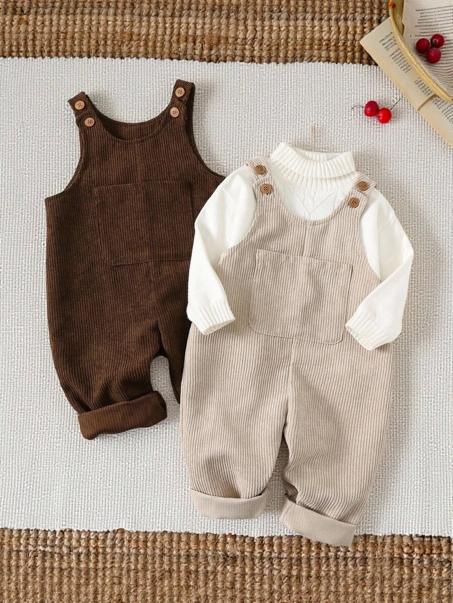 Unisex Baby Cute Denim Bib Pants Casual Overall Outfit for Spring Summer Autumn Wear