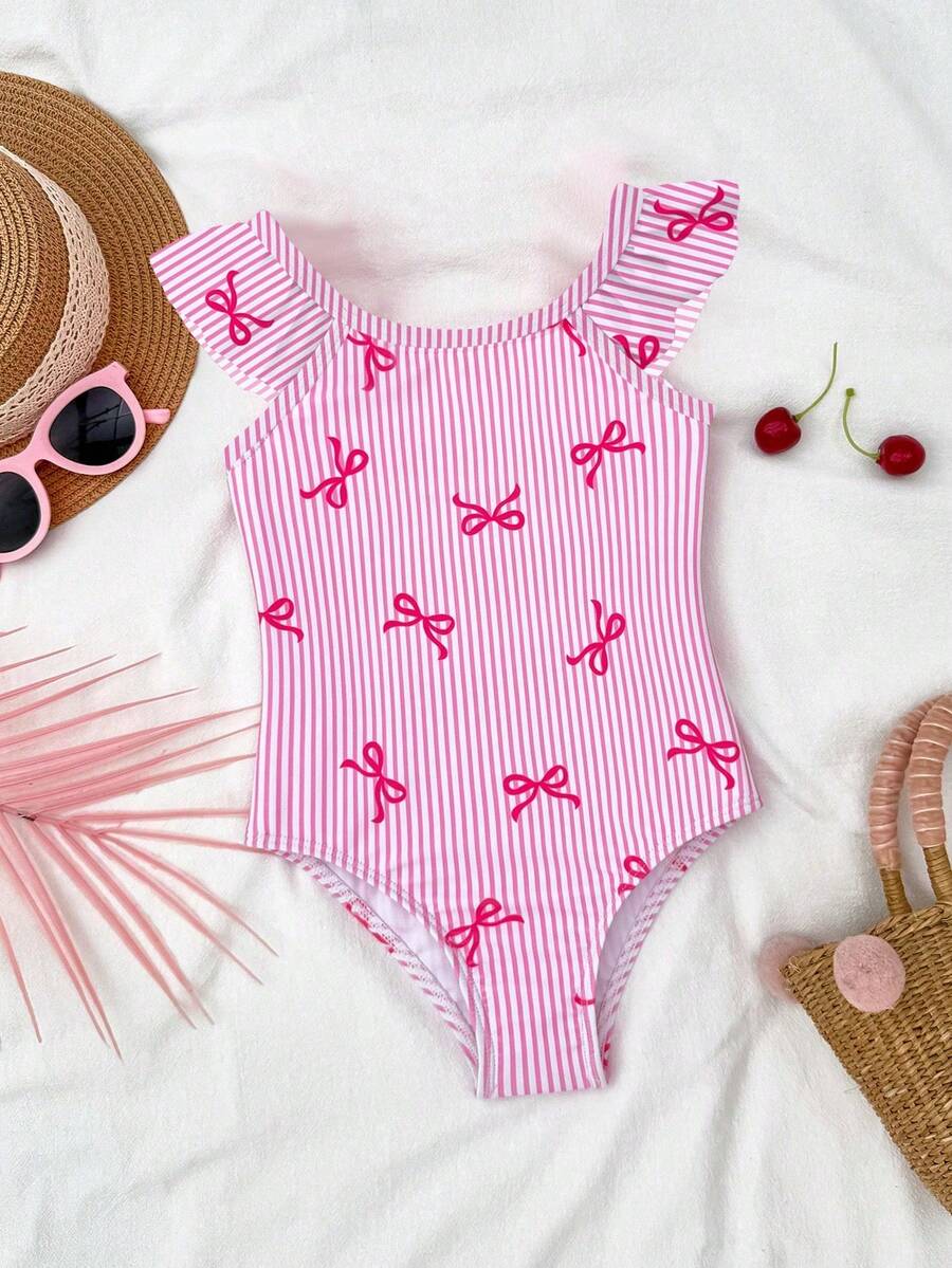 Baby Girls Tropical Floral Leopard Print Swimwear Slim Fit Summer Beach Outfit