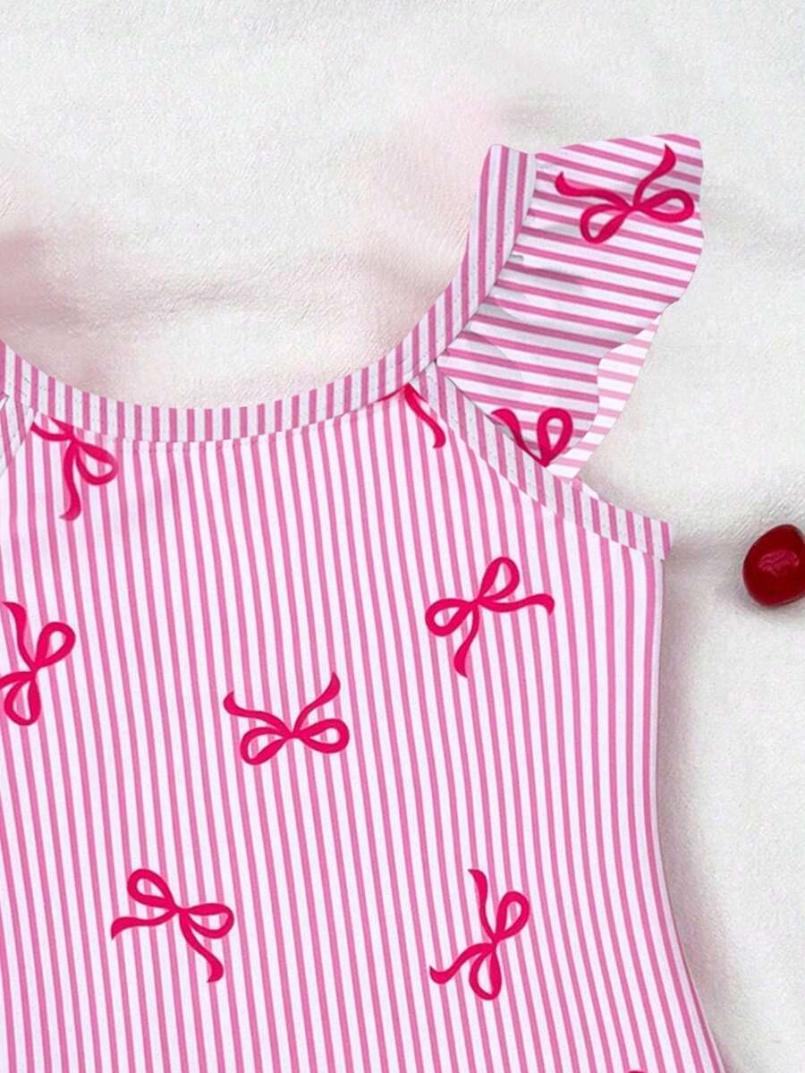 Baby Girls Tropical Floral Leopard Print Swimwear Slim Fit Summer Beach Outfit