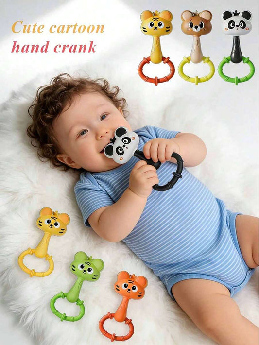 Baby Rattle Toy Infant Sensory Learning Toy for Grip Training Motor Skills and Early Development