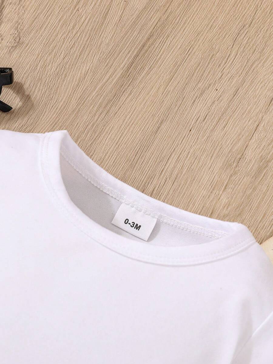 Newborn Baby Unisex Short Sleeve Romper Casual Spring Summer Outfit