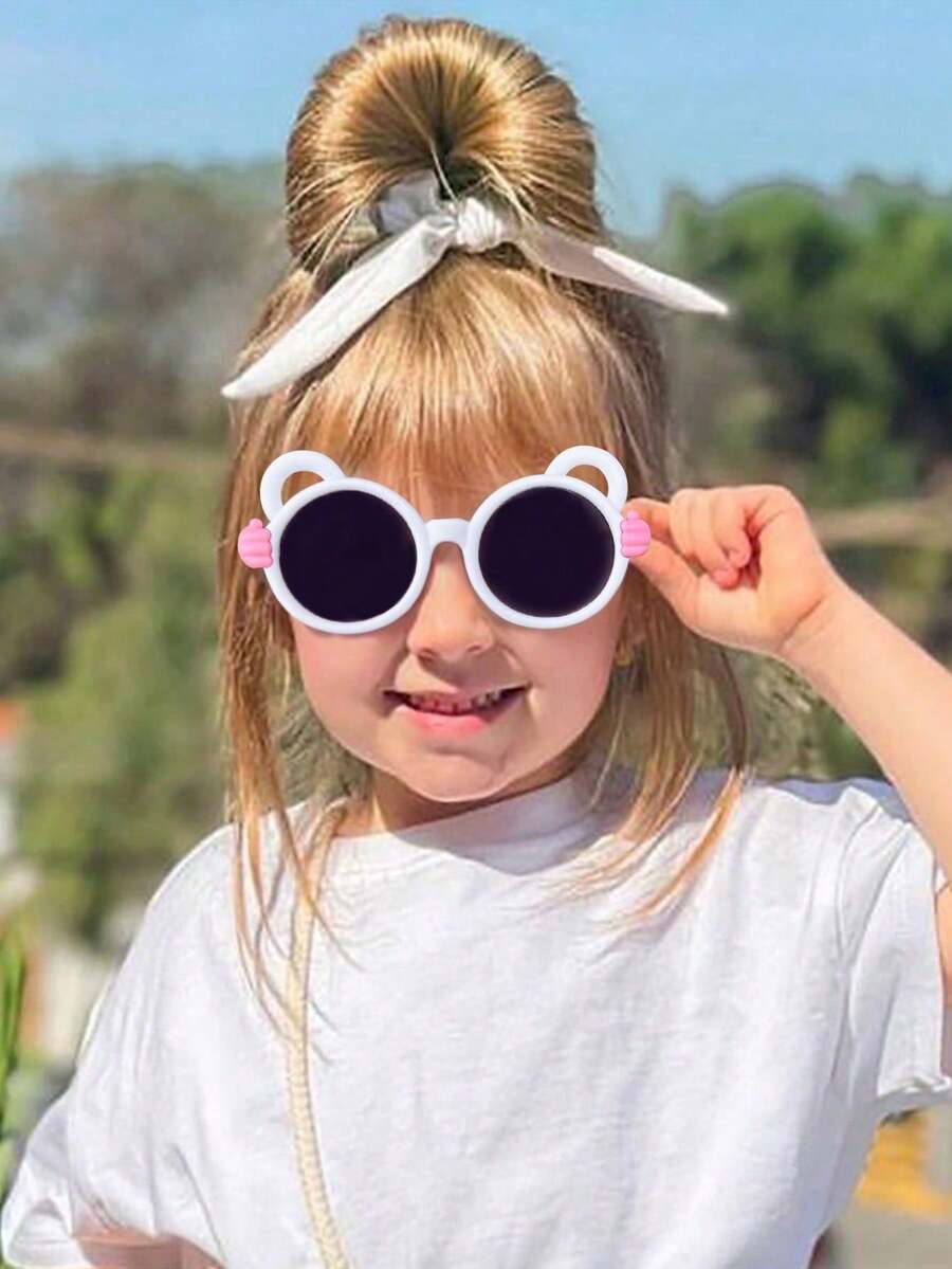 Adorable Kids Bear Shape Bowknot Fashion Glasses Multi Pack Children Trendy Novelty Eyeglasses