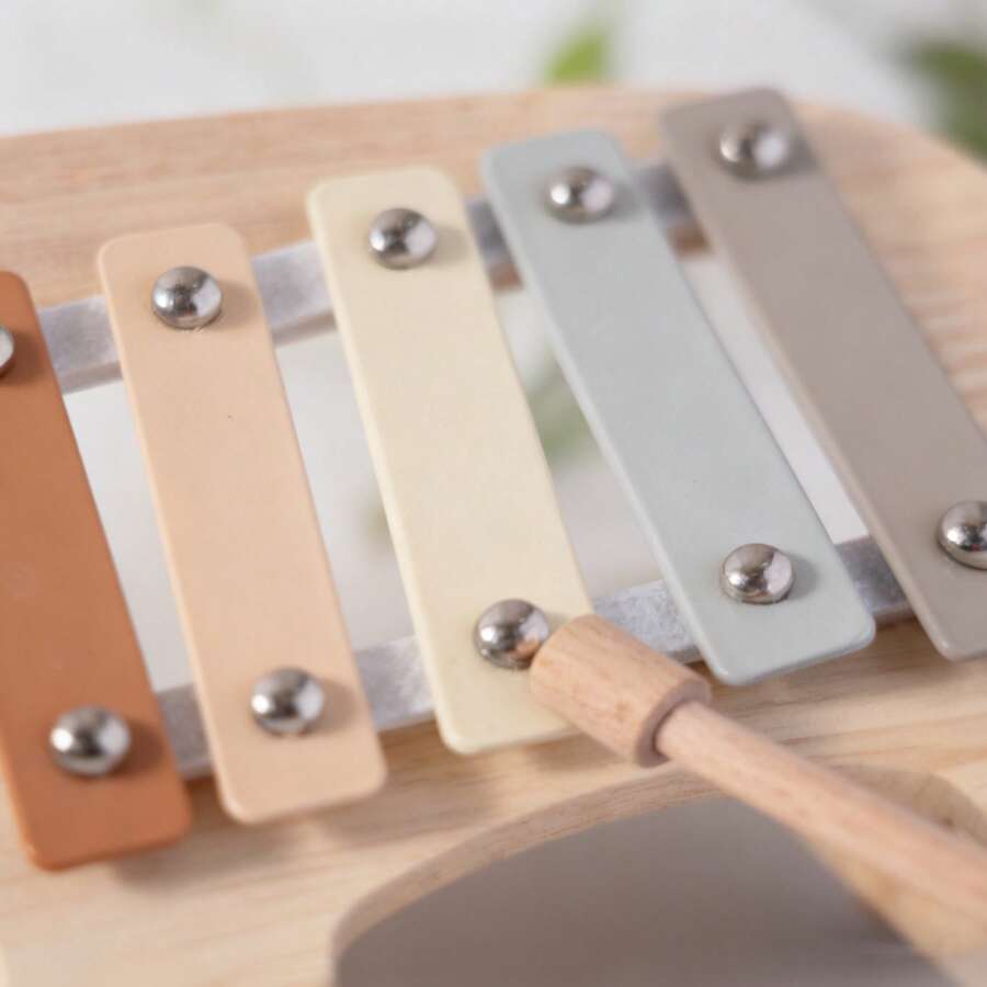 Elephant Wooden Xylophone – Macaron Baby Musical Learning Toy