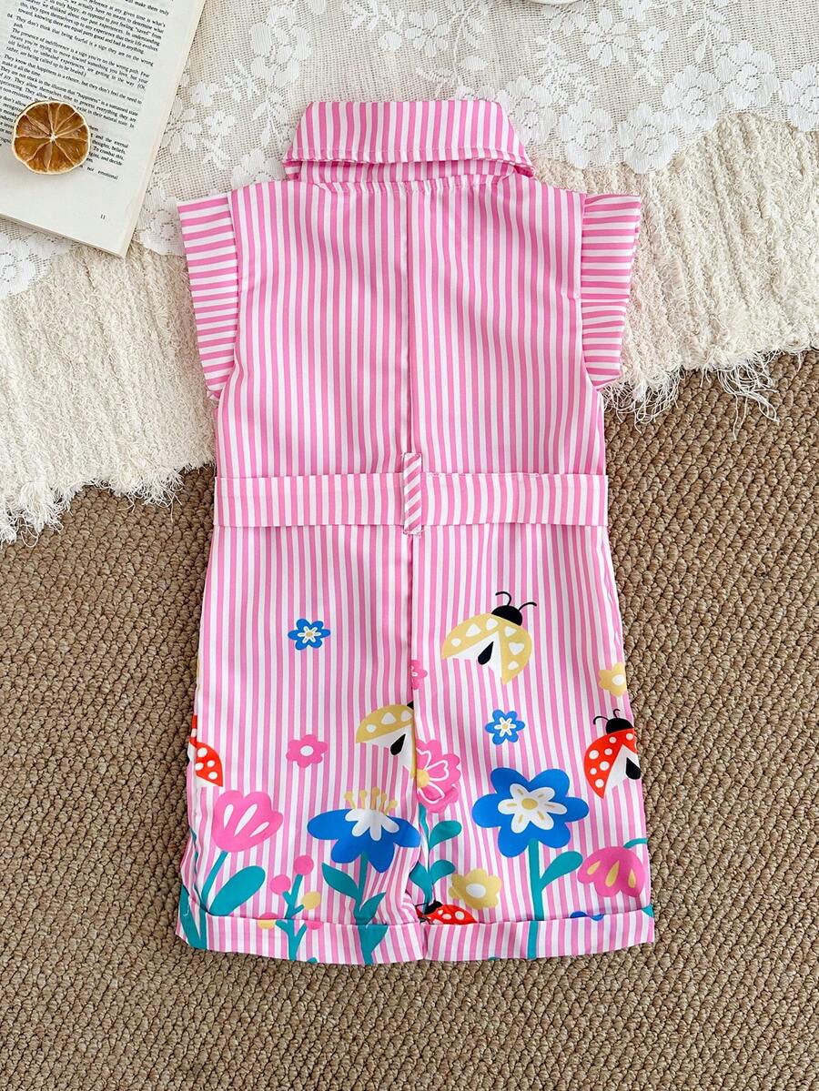 Striped Baby Romper Jumpsuit For Summer Vacation And Everyday Wear