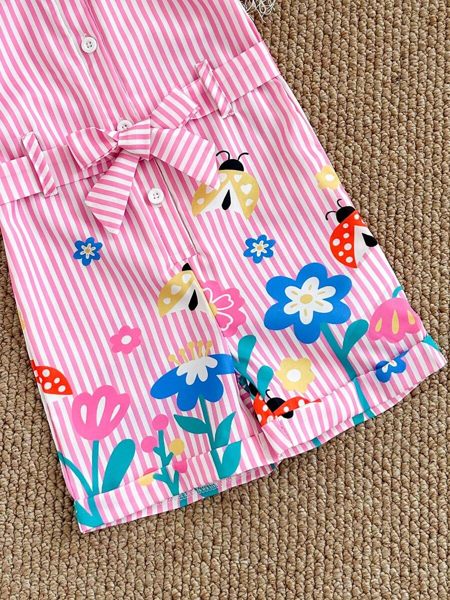 Striped Baby Romper Jumpsuit For Summer Vacation And Everyday Wear
