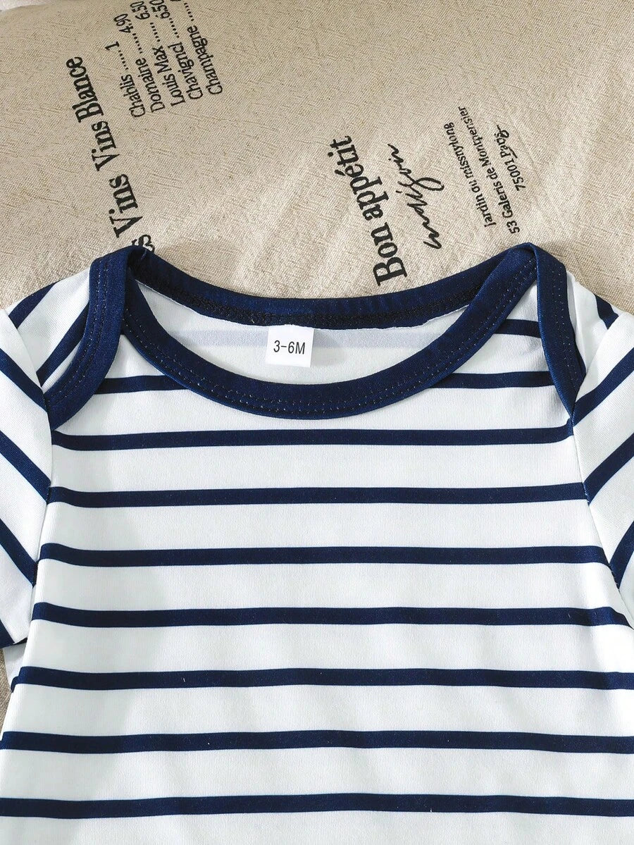 Infant Cute Duckling Graphic Short Sleeve Outfits Summer New Arrival Bodysuit