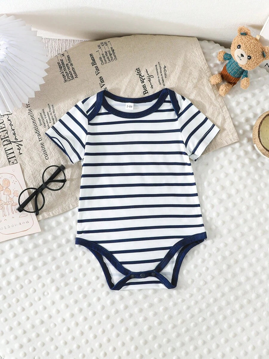Infant Cute Duckling Graphic Short Sleeve Outfits Summer New Arrival Bodysuit