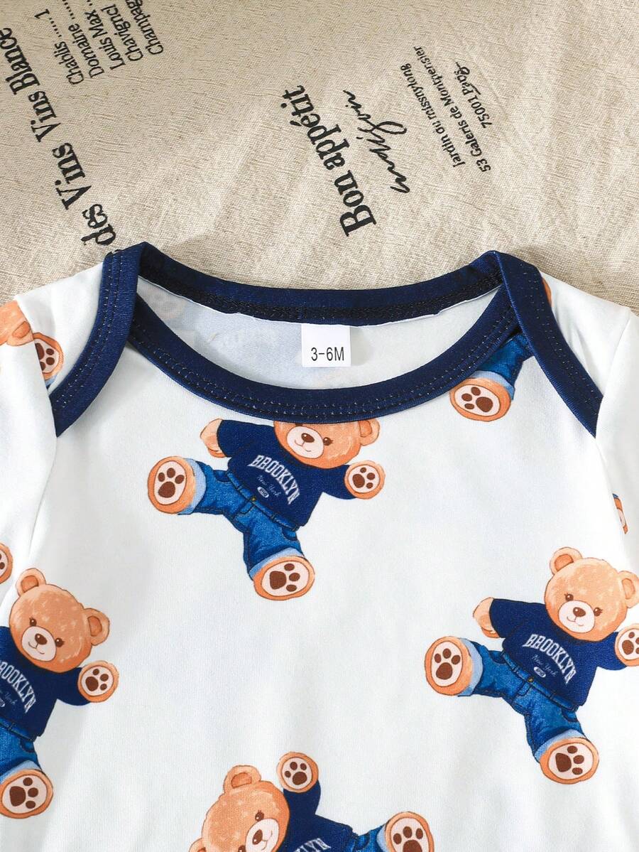 Infant Cute Duckling Graphic Short Sleeve Outfits Summer New Arrival Bodysuit