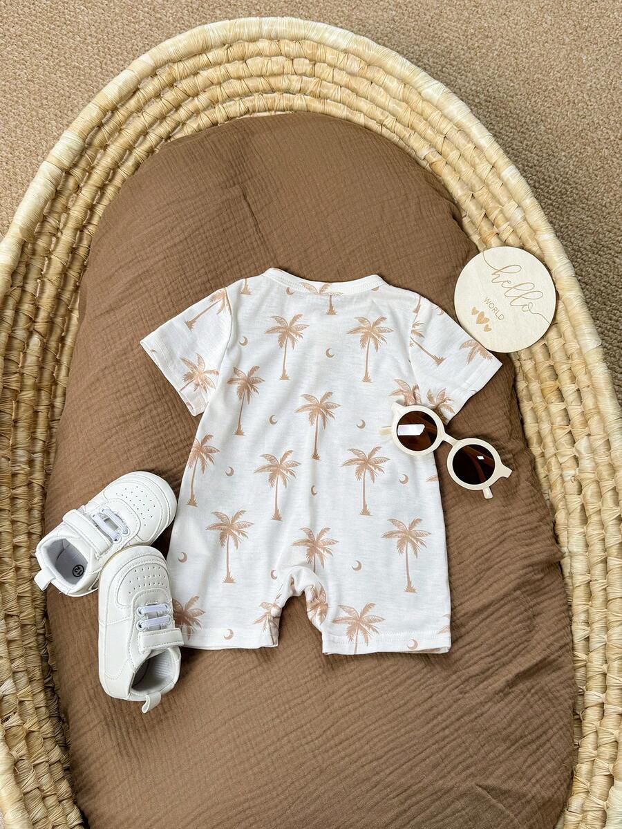 Infant Soft Knit Cartoon Romper - Adorable One-Piece Summer Outfit