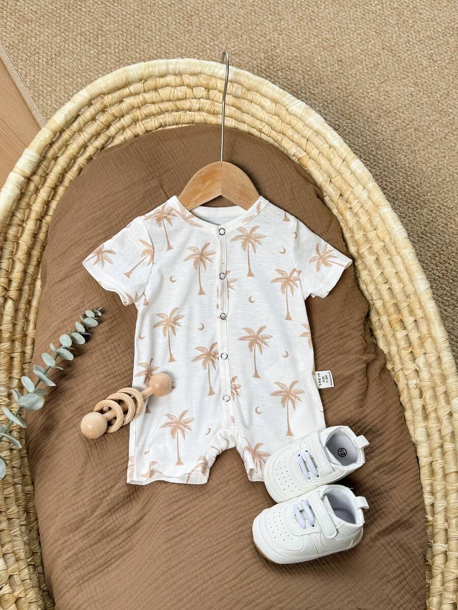 Infant Soft Knit Cartoon Romper - Adorable One-Piece Summer Outfit