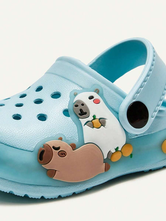 Unisex Green Dinosaur Sandals – Lightweight & Breathable, Cozy Pixies Summer Fashion Cartoon Shoes for Kids