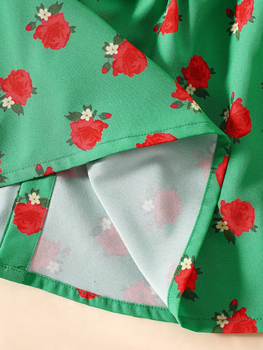Baby Embroidered Puff Sleeve Dress for Cute Summer Outings and Photoshoots