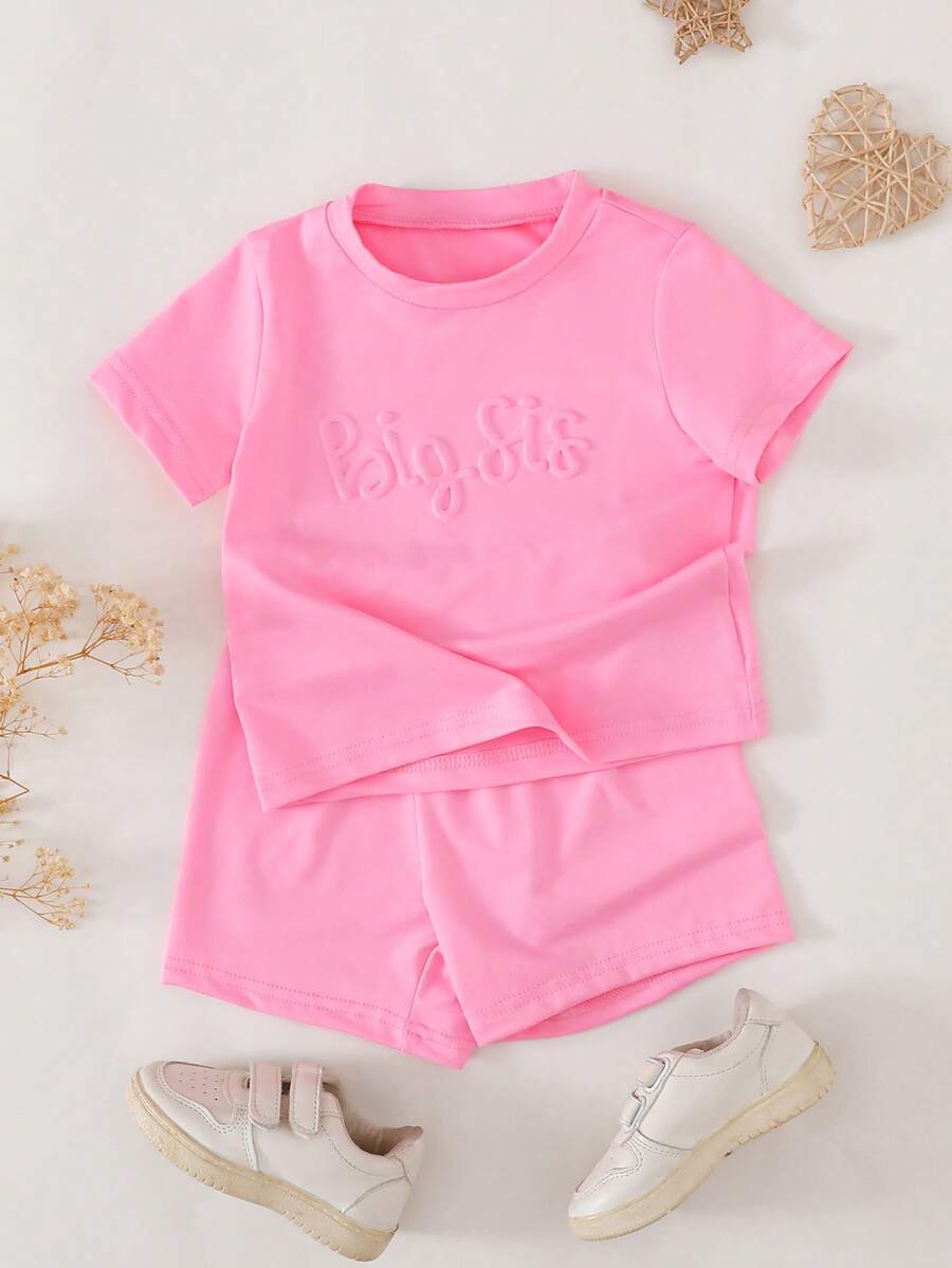 Pride Rainbow Short Sleeve Top & Shorts Set for Toddler Girls