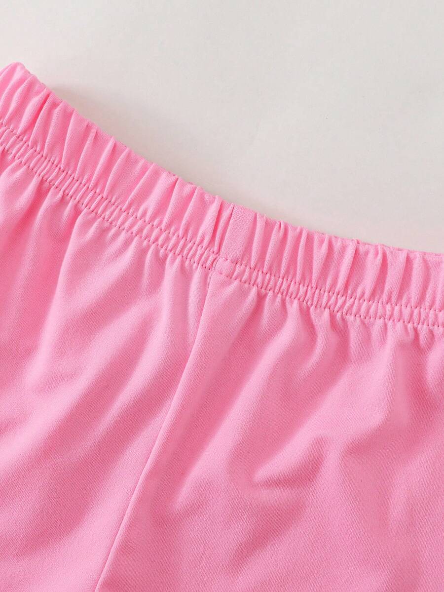 Pride Rainbow Short Sleeve Top & Shorts Set for Toddler Girls