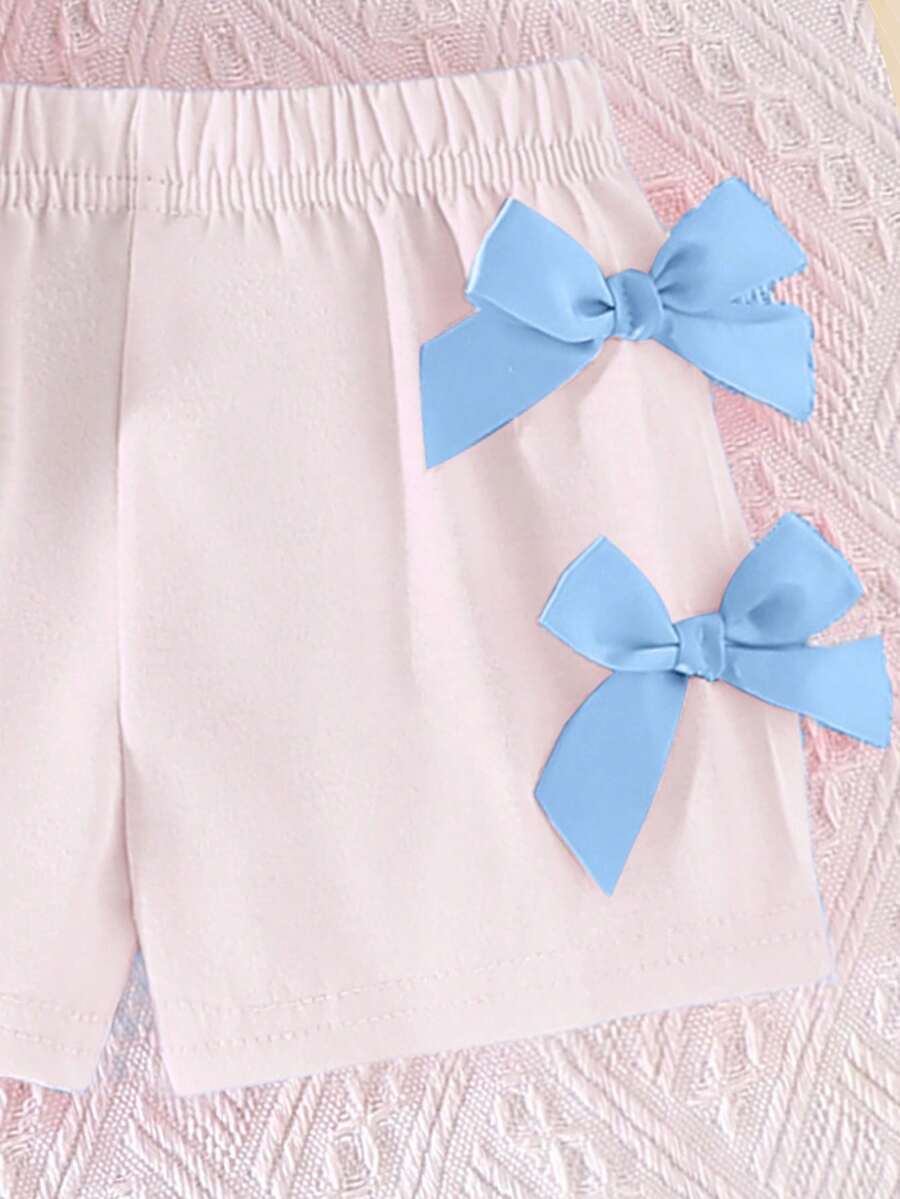 Pride Rainbow Short Sleeve Top & Shorts Set for Toddler Girls