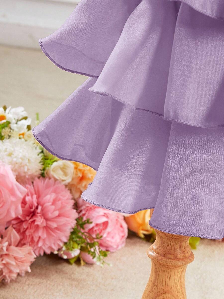 Toddler Girls Sleeveless Floral Sundress With Ruffle Detail Cute Party Wear
