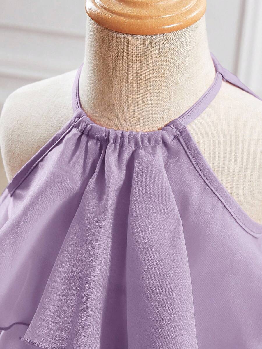 Toddler Girls Sleeveless Floral Sundress With Ruffle Detail Cute Party Wear